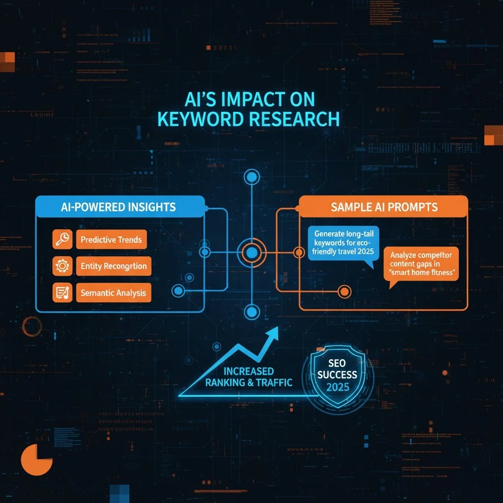 نمودار تأثیر هوش مصنوعی بر تحقیق کلمه کلیدی